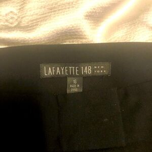 Lafayette 148 New York Women's Elegant Black Flare Pants